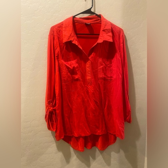 Women's Red Blouse - Picture 1 of 5